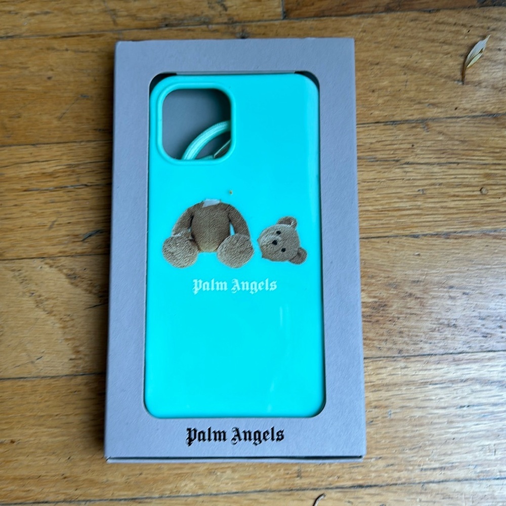 Palm Angels Bear Iphone Case 12 ProMax Fluorescent Green